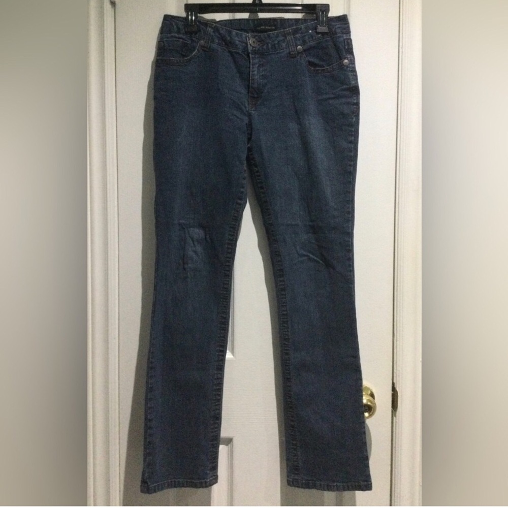 Jeanorks Design Lab Women’s Blue Cotton Straight Leg Jeans